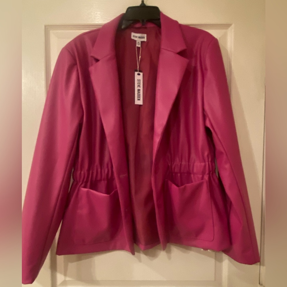 NWT Steve Madden cinch waist fitted blazer
